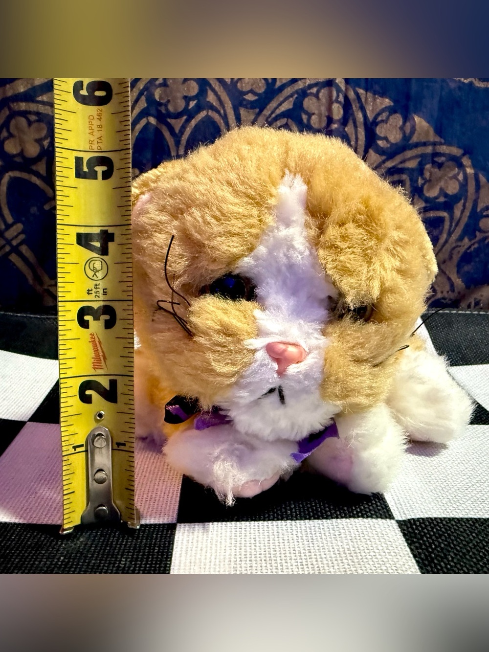 Tyco 1992 Kitty Kitty Kitten Purring Cat Rare Vintage Plush